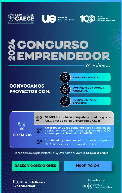 Lee más sobre el artículo Concurso Emprendedor CAECE